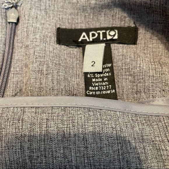 APT. 9 Gray Pencil Skirt NWT Sz. 2 - Picture 15 of 16